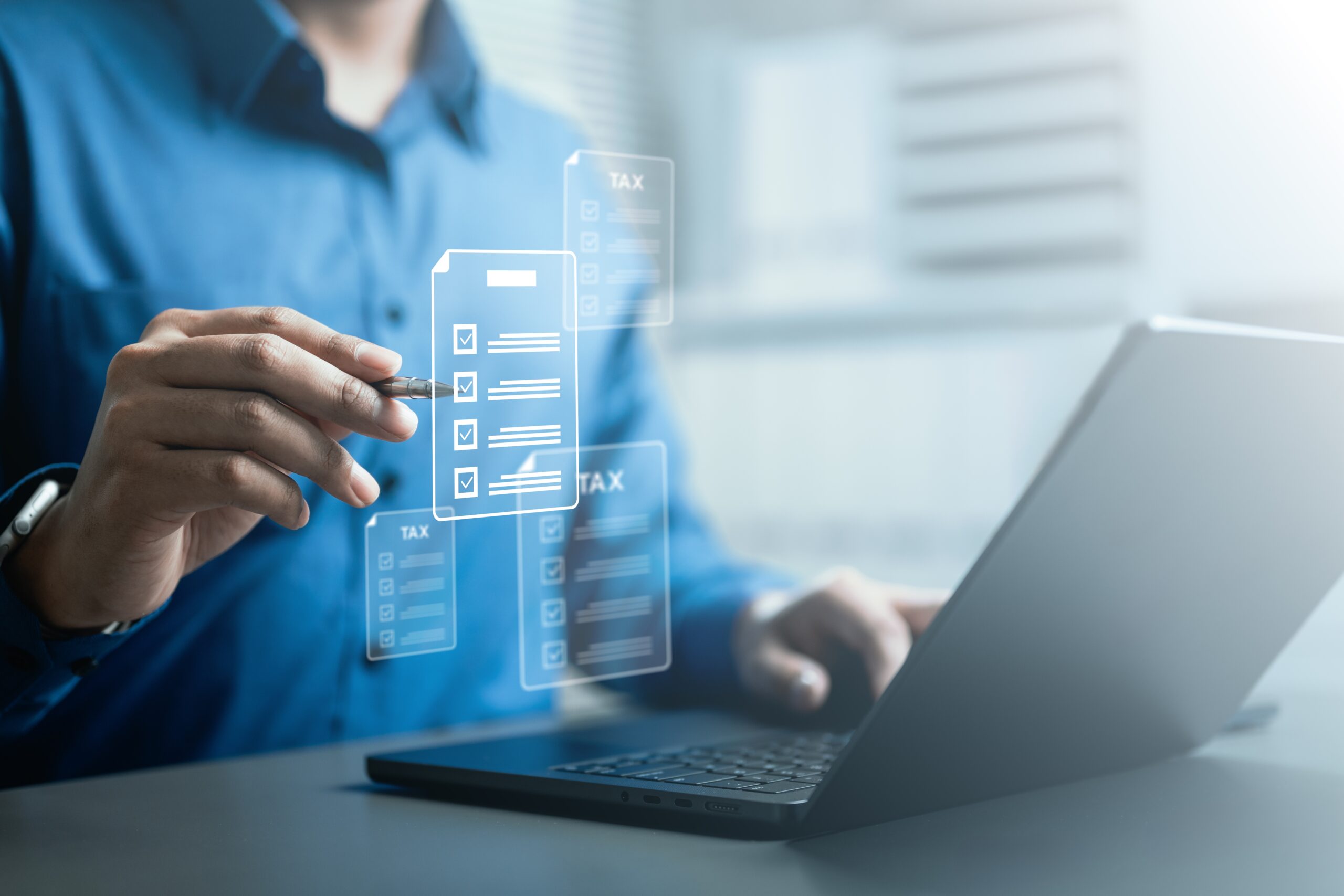 A finance executive handles e-invoicing for a Malaysian SME.